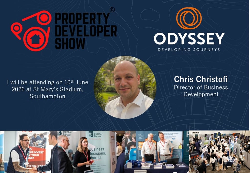 Odyssey graphic for the Property Developer Show in Southampton